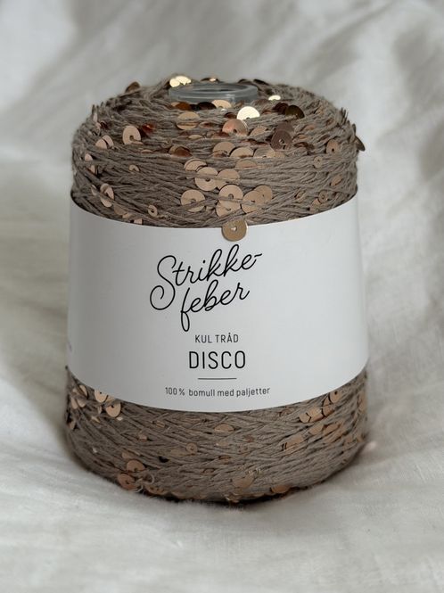 Hovedbilde 200g Disco #135 mullvarp med gull paljetter