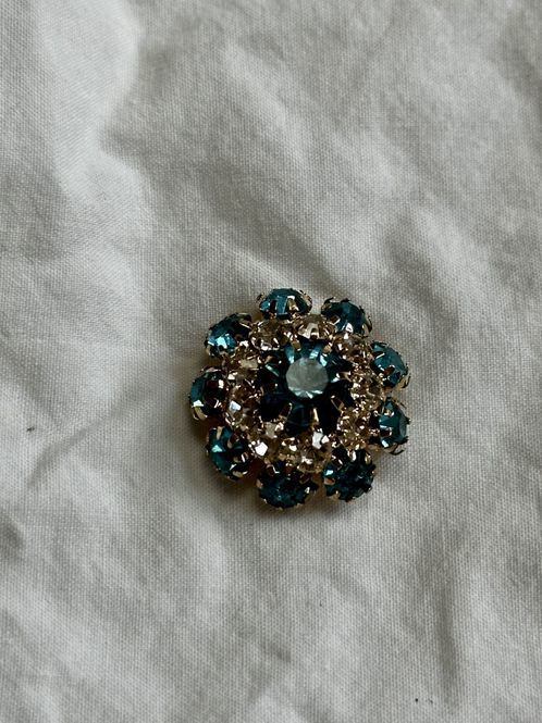 Hovedbilde Turkis bling knapper 