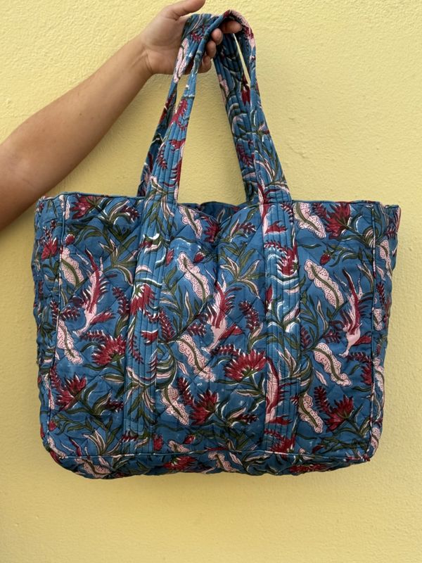 Filippa - weekend bag blockprint