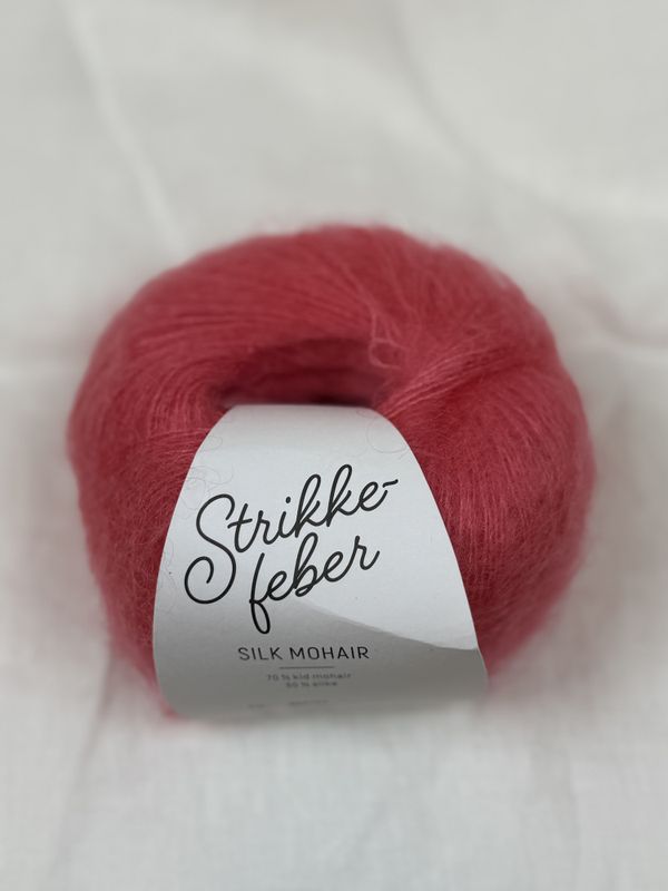 Silk mohair - Coral Red SM101