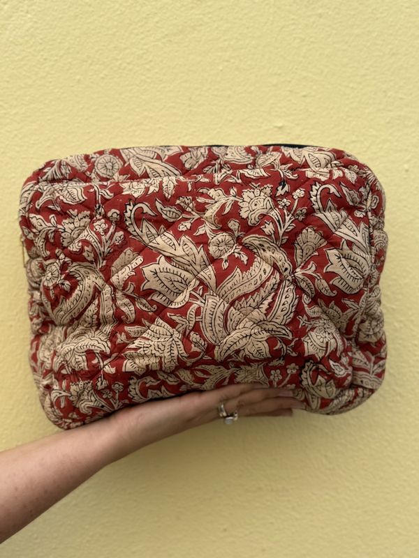 Blockprint bag L - Olivia