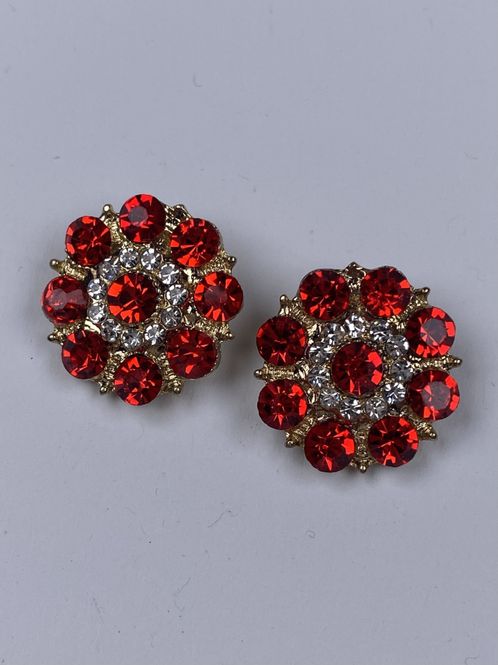 Hovedbilde Røde bling knapper 