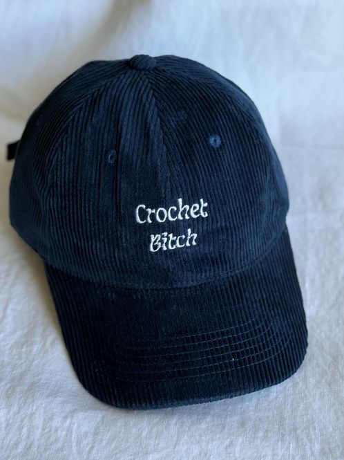 Hovedbilde Kordfløyel caps - Crochet Bitch - Mørkblå