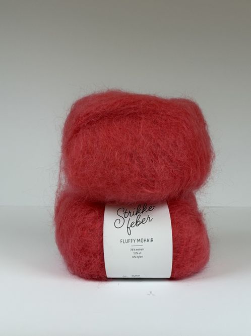 Hovedbilde Fluffy Mohair - Coral Red FM101