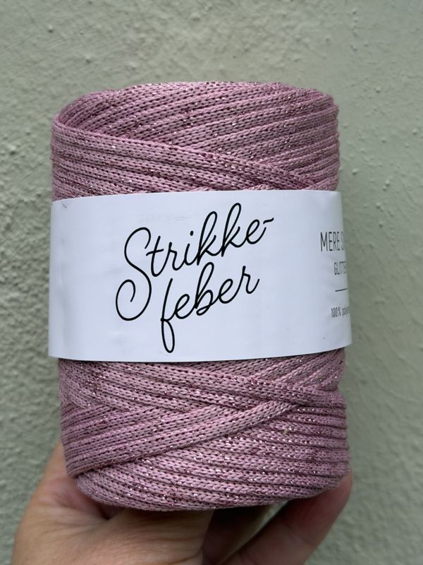 Mere Snor Glitter - #34 Rosa med rosa