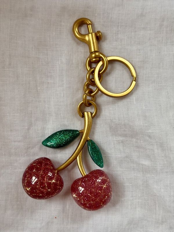 Nøkkelring cherry - krakelert