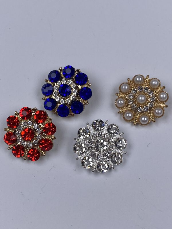 Kobolt bling knapper 