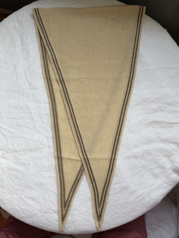 Cashmere skjerf - Beige og brun