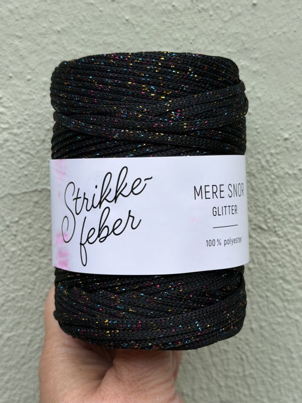 Mere Snor Glitter - #16 Sort og flerfarget