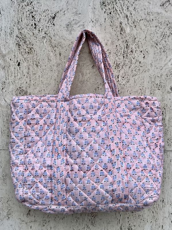 Linda - weekend bag blockprint